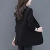 Abiti da donna abiti da donna primaverili e autunno 2024 temperamento sciolto per tutta la partita elegante blazer sottile comodo cardigan singolo petto