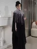 Vêtements ethniques Eid Ramadan Femmes musulmanes Habillons Party Abaya 2 pièces Sequins Tassel