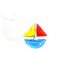 Figurine decorative decorazioni per acquario in vetro galleggiante pallone a bolle con mini trambusto animale marino grave barca a vela granchio stella