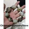 Bangle Boutique Natural An Jade (Ancient Jade) Pulsera Ecológica Tallado de mano exquisita Joyería fina