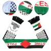 Double Side Palestina sjal Vattentät palestinsk nationell flagga solskyddande färgfast för fotbollslag 240416