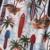 Chemises décontractées pour hommes Cityboy Shirt Men Summer Retro Collar Collar Beach Print Streetwear Loose Short Sleeve Man Oversize Blouses
