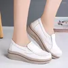 Chaussures décontractées Moccasins Femme 2024 Véritable gant en cuir plat doux modes d'été enceintes enceintes