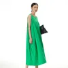 2024 Vår sommar ny stor storlek japansk stil tank topp kjol kvinnor lös och smal ärmlös klänning