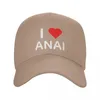 Ball Caps Classic I Love Anal Baseball Cap pour femmes hommes Ajustement Sexe collège Humour blague papa chapeau extérieur Snapback