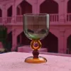 Alto borossilicato de vidro contas de vinho copos vermelhos de cor, restaurando os caminhos antigos de xícaras de presente de champanhe 240430