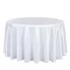 Table Cloth 260cm/102inch Thin Tablecloth Round El Party Wedding Covers Blue Red White Cloths Square Overlay Decor