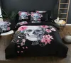 Erwachsene Duvet Cover Set 3D Printed Animal Skull Decull.