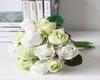 silk rose flowers 12 pieces Bridal Wedding Bouquets wedding table centre display roses Artificial Flowers Silk Rosefloyd rose body5856226