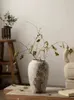 Mottled Retro Chinese Style Decorative Ornaments Flower Arrangement Water Culture Ceramic Vase 240430