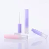 Opslagflessen 5 ml gradiënt paars roze lege lippenstift glanzend buis plastic navulbare vloeistof container lipgloss monster fles