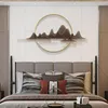 Dekorativa figurer kinesiska ljus lyx hängande dekorationer metall vardagsrum soffa bakgrund vägg sovrum sovrum lampa heminredning
