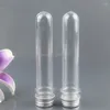 Storage Bottles 40ml Transparent Mask Bath Salt Test PET Tube With Aluminum Cap Clear Plastic Cosmetic Pressure Sensitive Seal F2024257