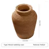 VASI VIETNAM RATTAN DESKTOP STOCK VASE VASE AUTTUNGO AUTTUNGO POTTO DI GARDAZIONE DELLA CAVOLA DELLA POT