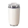 Water Bottles 350ml Walking Thermal Mug Milk White Coffee High-value Office Drop-proof Double Layer Vacuum