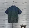 Xinxinbuy Men Designer Tee Camiseta 2024 Italia Rainbow Jacquard Denim Camiseta Conjuntos de manga corta Mujeres de algodón Blanco Blanco S-XL