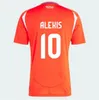 Чили 24/25 футбольные майки Alexis Vidal Kids Kit 2025 Футбольная рубашка национальной команды Home Red White Full Set Men Camiseta 2024 Copa America Zamorano Isla Ch.