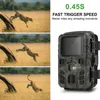 Mini Trail Camera en plein air 4k HD 20MP 1080p Infrarouge Vision nocturne Motion de chasse activée Game de chasse IP66 Cam sauvage imperméable 240423