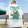 Men's T-Shirts Chinese New Year mens T-shirt 3D Panda print mens clothing Summer casual short sleeved top Loose oversized T-shirt Street T-shirtL2403