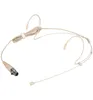 Headset -Mikrofon Mini Schweißresistant Beige Headset -Mikrofon für Audio Technica Wireless MIC USB -Kondensatormikrofon USB -microfon microfon microfon