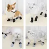 Dog Apparel 4pcs/set Wear Resistant Anti Scratch Pet Claw Cap Breathable Soft Feet Cover Adjustable Warm Cat Recovery Protector
