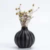 Vasen Nordic Schwarz gestreifter Keramik Vase Home Dekoration Ästhetik Moderner Wohnzimmer Schreibtisch Blume Arrangeur kreativ für Blumen