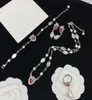 Naszyjnik do miłosnej biżuterii kolczyki i moda bransoletki dla kobiet długi łańcuch 5998699
