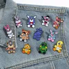 11COLORS HALLOWEEN Game horror spaventoso Animali Bear Enamel Pin Cine Film Anime Giochi Per spilli con smalto di metallo Calco di backpack Backpack BACCHGES BACCHI