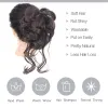20Pcs/Lot 2024 New Lazy Wind Grab Clip Fluffy Long Beard Hair Package Wig Set Ponytail Wig Ring Hair Clip Female Bridal Hair Accessories