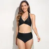 Frauen Badebekleidung Brasilianer Bikini für Frauen zweiteiliger Badeanzug THEG-up-Strandkleidung im Tong-Stil