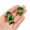 Childhood Cartoon Green Monster -personages Email Pin Leuke anime -films Games Hard Email -pinnen Verzamel metalen cartoon broche Backpack Hat Bagel Rapel Badges