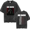 T-shirt maschile Bad Omens Band Band Music Tour 2024 Wash Retro 90s Mens Clothing Y2K T-shirt hip-hop T-shirt Oversize T-shirt Street Clothingl2403