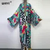 Europe WINYI Bikini Sweet Lady Beach Cardigan Stitch Cocktail Sexy Boho Maxi Holiday Party Long Sleeve KIMONO Cover-ups