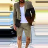 Vêtements pour hommes Summer Single Breasted Office Business Office Bureau Pantalon Suit Fashion Fashion Casual Long Sents Deux pièces 240428