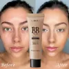 3 Colors BB Cream Long Lasting Liquid Foundation Waterproof Cover Acne Spot Natural Face Base Makeup Matte Concealer Cosmetic y240425