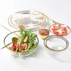 Teller Glas GLOD Ladegerät Teller Set Hochzeit Dekoration Dinner Salat Suppe Obst Schüssel Dessert Dekoratives Geschirr