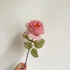 Fleurs décoratives style vintage européen faux élégant rose artificielle branche el mall décor simulation fleur de fleur de fleur bleu roses rouges