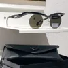 Designer Luxury Round Lens Sunglasses Femmes Lunettes de plage personnalisées en plein air Lunettes de soleil sans crain
