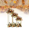 Decorazione per feste 3 pezzi Flores Box Rectangle Metal Stand Props Wedding Decorations