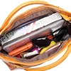 Frauen Öl Wachs Leder Designer Handtasche Hochwertige Umhängetaschen Damen Handtaschen Modemarke PU S Elegant 240419