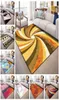 Tapis de zone à imprimé géométrique européenne Carpets de grande taille pour le salon Décor de chambre à coucher antidérapant tapis de sol de chevet y2007631716