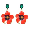 Boucles d'oreilles en peluche y1ue Sweet Flower State Bijoux Gift For Women Girl