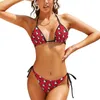 Frauen Badebekleidung Cartoon Panda Micro Bikini Badeanzug süßer Tierdruck sexy Push -up Bikinis Set Frauen Retro Badeanzug Strand Kleidung