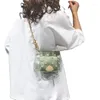 Scherzate Summer Small Fresh Transparent Jelly Bag Fasci Fashion Mini Messenger singolo selvaggio