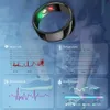Tracker de fitness Smart Ring Health Sé frémissement du moniteur de la fréquence du doigt Smart Diguct Digital Blood Oxygène Slemmedomètre Température corporelle 240423