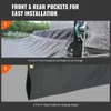 VeVor 18oz PVC Dump Truck Tarp Folding Mesh Awning Tarpaulin Rainproakt tyg Dubbelfickor Trailer Skugga för utomhusträdgård 240420