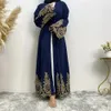Modesto abaya ramadan femme musulmane bordado Kimono Turquia Kaftan Islâmico Clothing Muçulmano para mulheres Cardigan Caftan Robe 240423