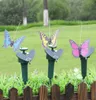 Solar Power Dancing Flying Fjärilar Vackra kreativa fladdrande vibrationer Fly Hummingbird Flying Birds Garden Yard Dekoration9715445