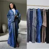 Roupas étnicas dubai abayas para mulheres vestido muçulmano Eid Djellaba jalabiya kimono cardigan peru kaftan manto arabic maúsculo marocain