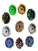 Cenicero de silicona inquebrantable goma suave 45quot círculo de corte de diamante patrón colorido ceniceros decoración de la oficina en el hogar dhl 5502187